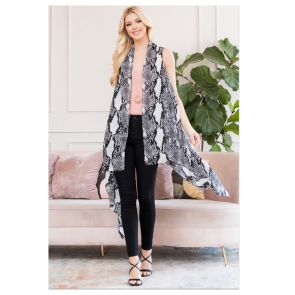 🔥$5🔥SNAKESKIN  PRINT KIMONO-ONE SIZE - Picture 4 of 6